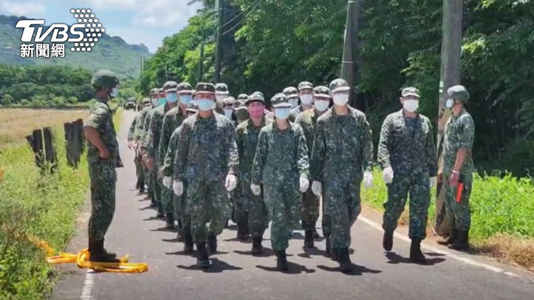 軍方今日進行最後收尾。(圖/TVBS)