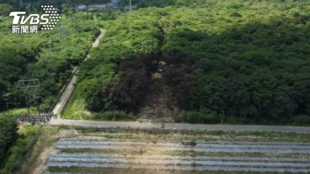 空拍畫面。(圖/TVBS)