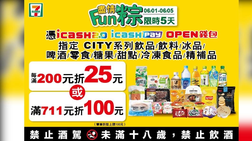 7-ELEVEN推出端午節優惠。(圖/翻攝自7-ELEVEN臉書)