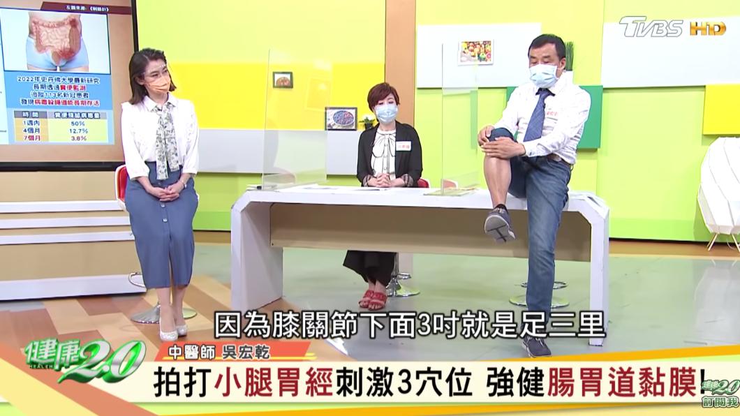 拍打小腿3穴位助強健腸胃道。（圖／健康2.0YT）