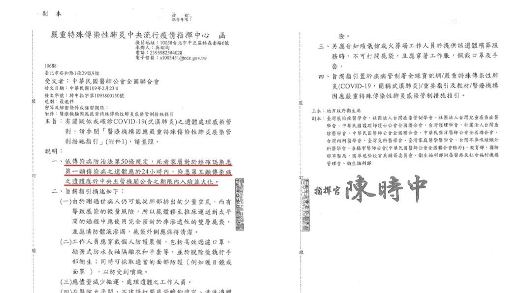 藍委出示衛福部公文。(圖/國民黨團提供)