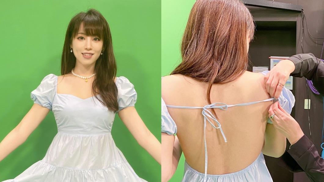 朱蕾安錄影中「肩帶斷掉」美背全露　急拉衣服羞喊：撐不住了