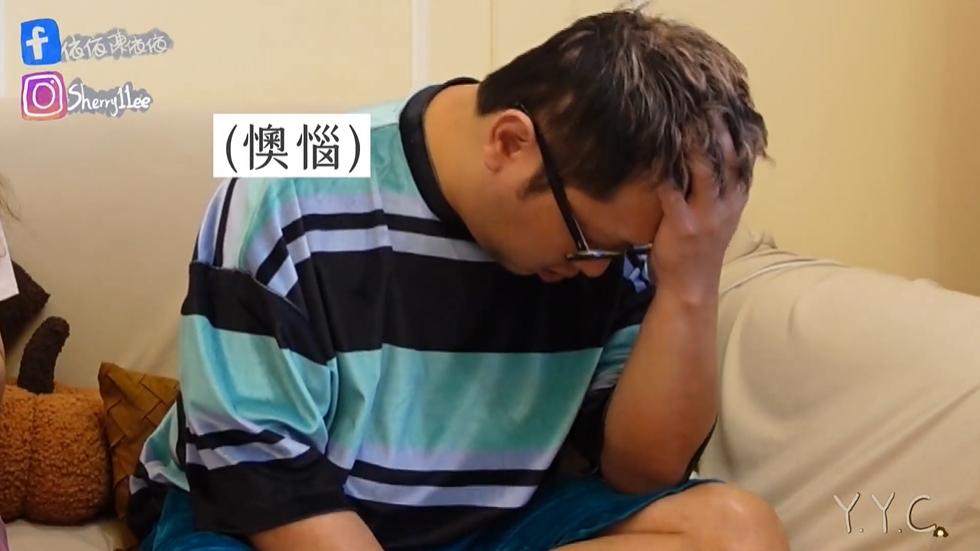 納豆對於想不起2個月前的記憶相當懊惱。（圖／翻攝自依依臉書）