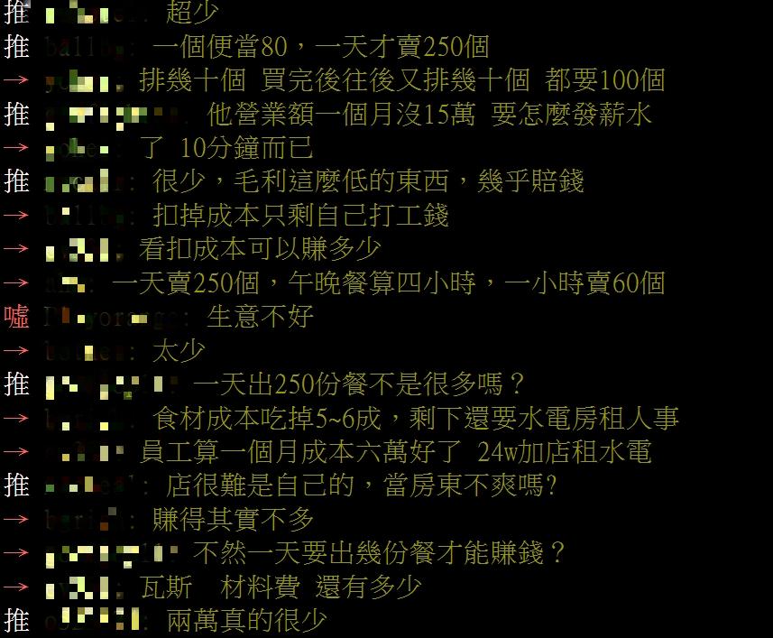 多數網友都認為賺得不多。(圖/翻攝自PTT)