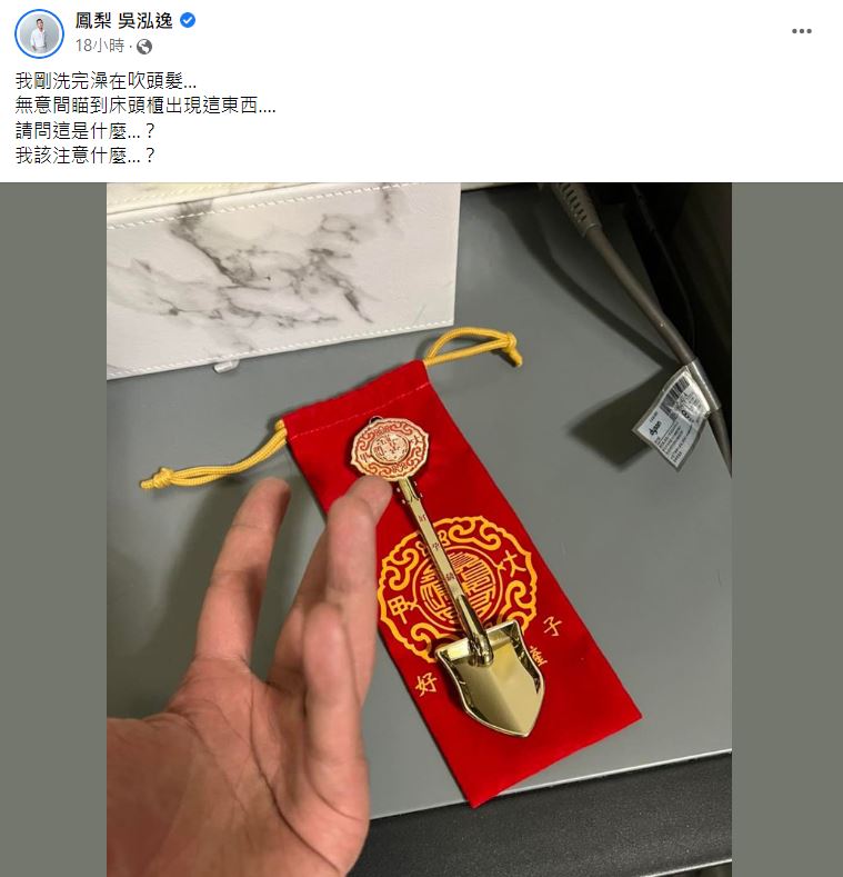 鳳梨害怕發問。（圖／翻攝自鳳梨臉書）