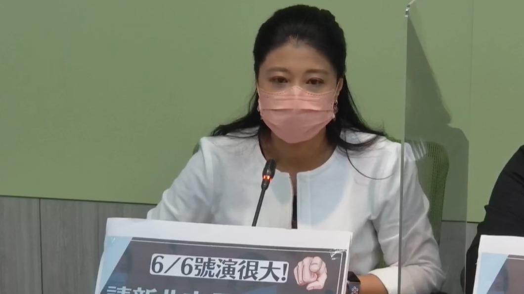 民進黨立院黨團上午再針對恩恩案召開記者會,圖為林楚茵。(圖/翻攝民進黨立法院黨團直播)