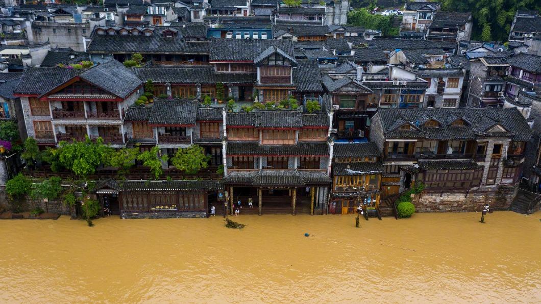 今年入汛以來,湖南降雨量比常年偏多兩成以上。(圖/翻攝自微博)