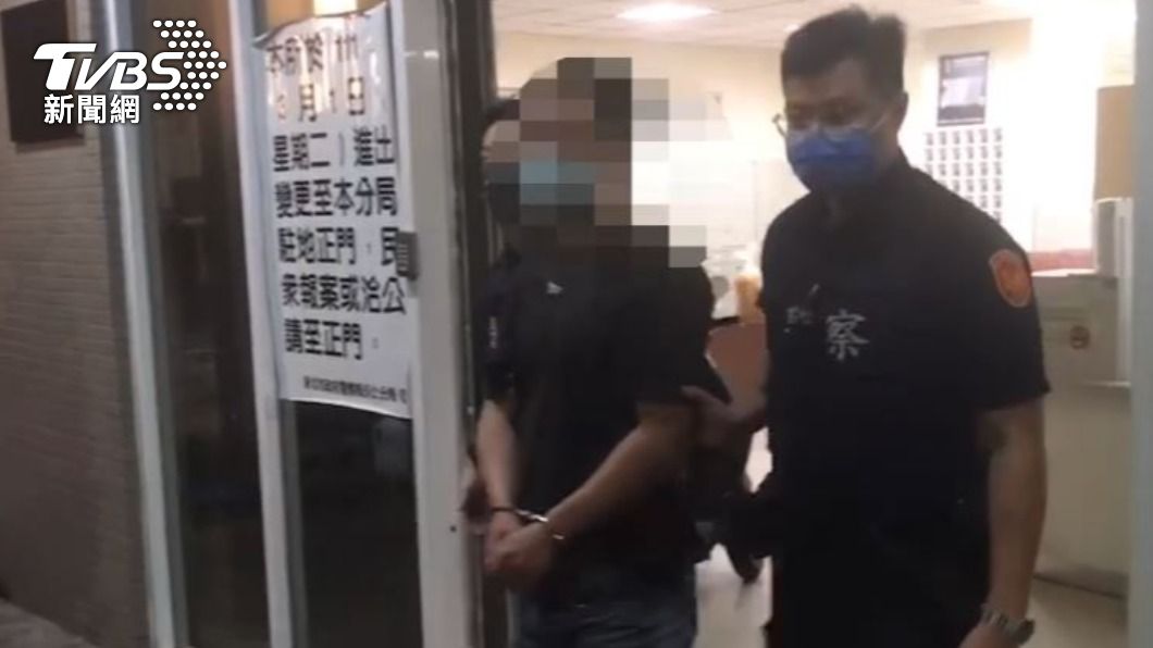 保全遭警方逮捕。(圖/TVBS)