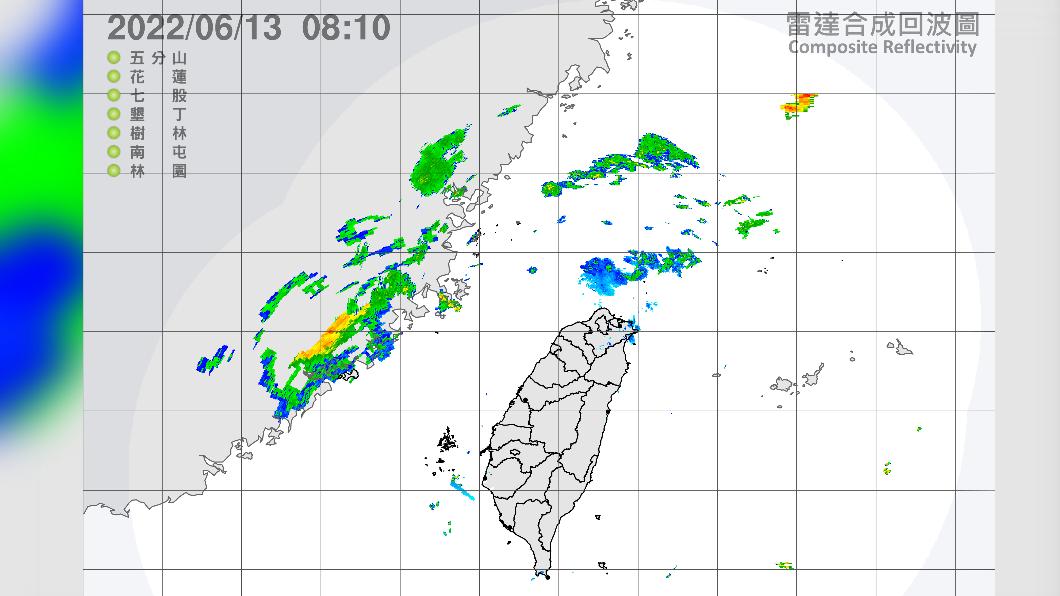 雷達回波合成圖顯示，各地無降水回波。（圖／翻攝自中央氣象局官網）