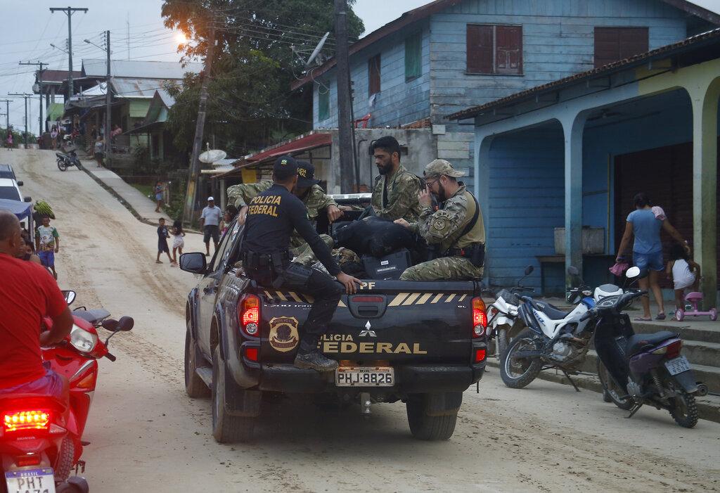 巴西當地軍警展開三方面地毯式搜索任務。(圖/達志影像美聯社)