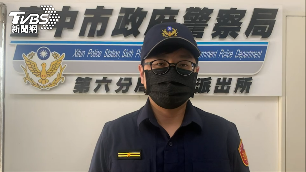 西屯派出所副所長鄭翔予。(圖/TVBS)