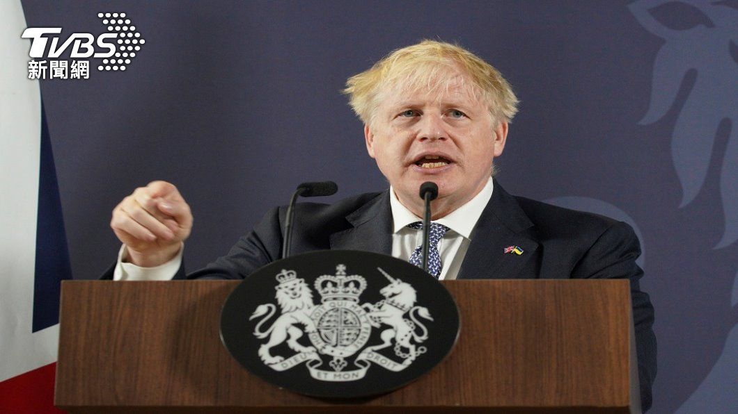 英國首相強生。（照片來源：AP）