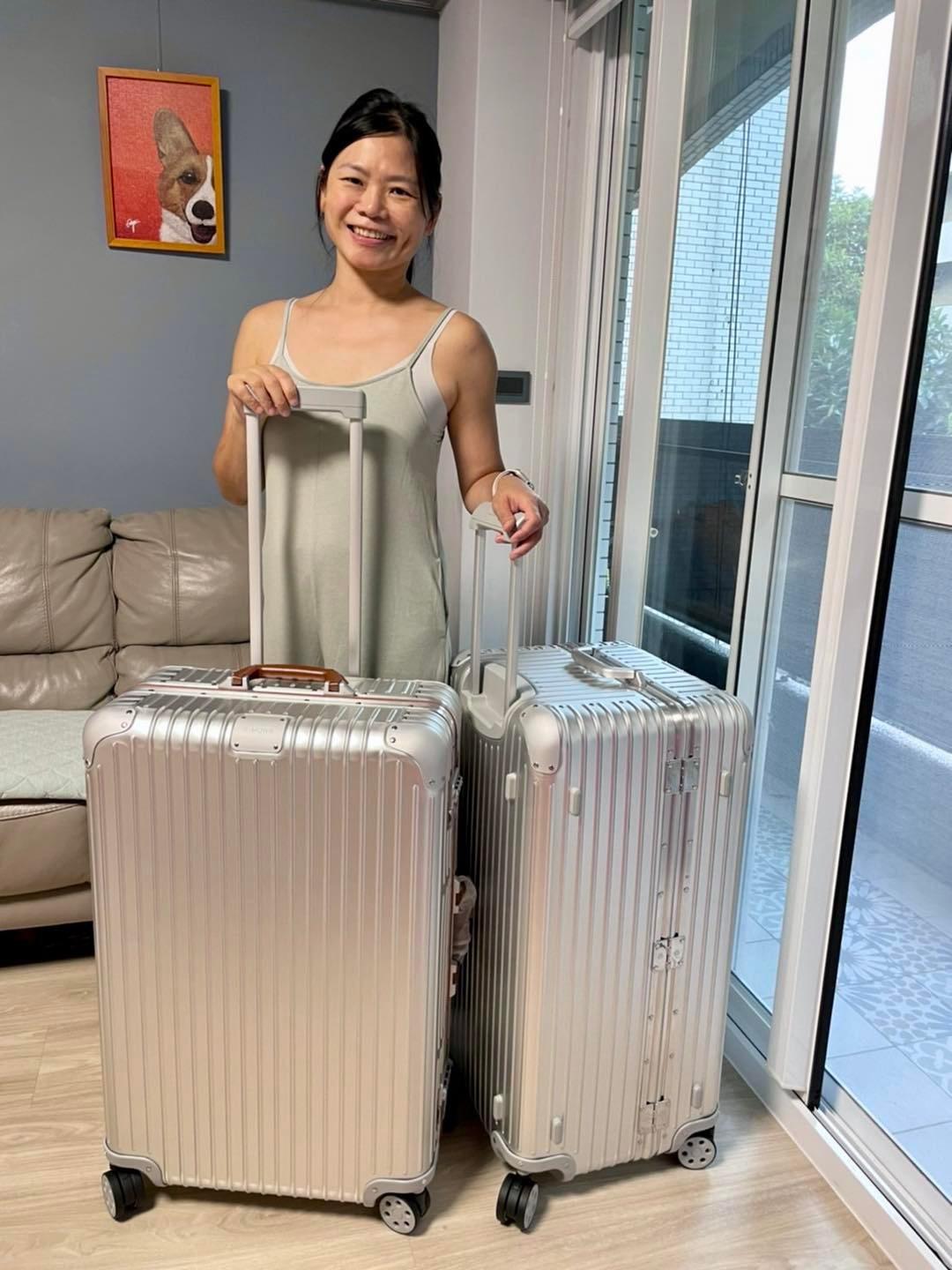 吳鳳為老婆花大錢買行李箱。(圖/翻攝自Rifat & Rynne 的鳳花雪月臉書)