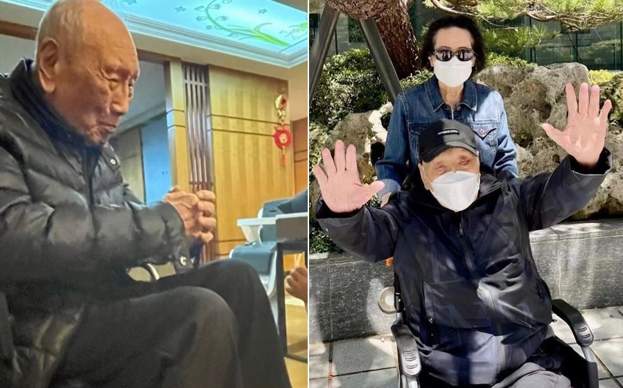 王天一享耆壽99歲。(圖/翻攝自王陽明IG)