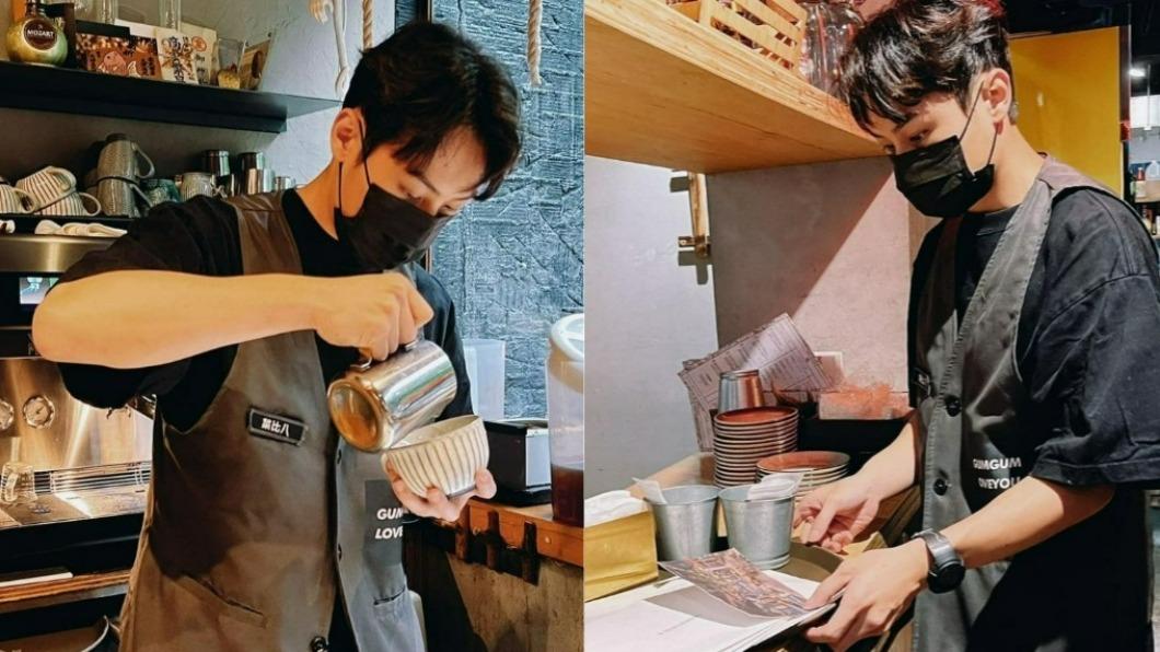 顏佑庭真實地到信義區的餐廳打工。（圖／翻攝自顏佑庭IG）