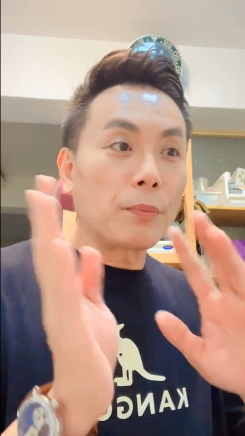 陳霆開直播闡述教育觀。(圖/翻攝自陳霆臉書)