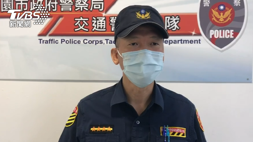 桃園交通中隊小隊長塗勝雄。(圖/TVBS)