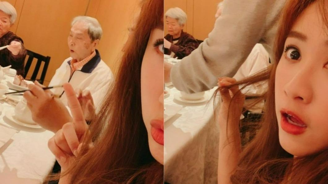 吳姍儒故意偷拍不想入鏡的阿嬤。（圖／翻攝自吳姍儒IG）
