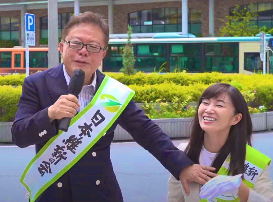 網友驚呼猪瀨直樹根本是性騷擾。(圖/翻攝自@saninsenkyo推特)