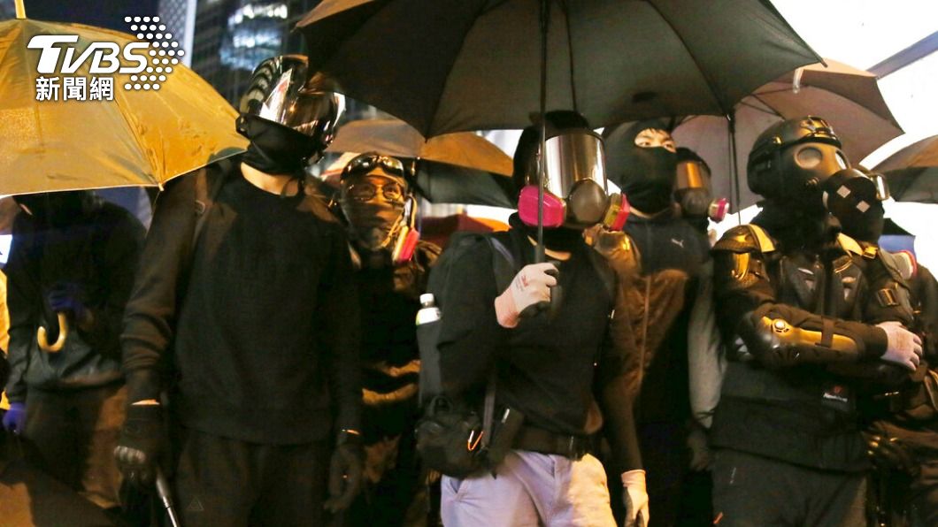 香港反送中事件。（圖／達志影像美聯社）