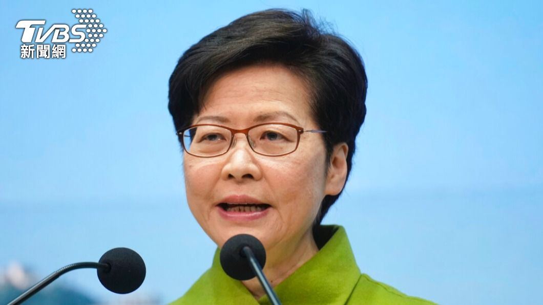 林鄭月娥表示宣佈不爭取連任之後感到如釋重負。（圖／達志影像美聯社）