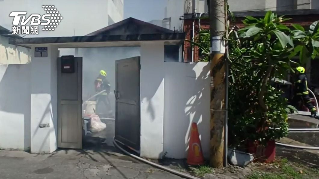 花蓮驚傳住宅火警。(圖/TVBS)