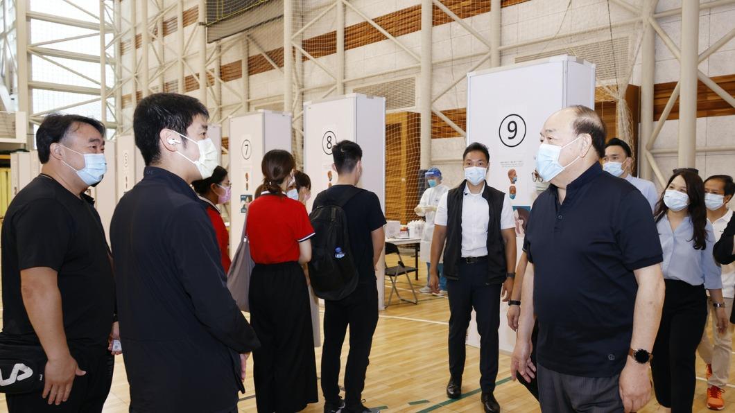 澳門目前約已有10萬人採樣。（圖／翻攝自澳門新聞局）
