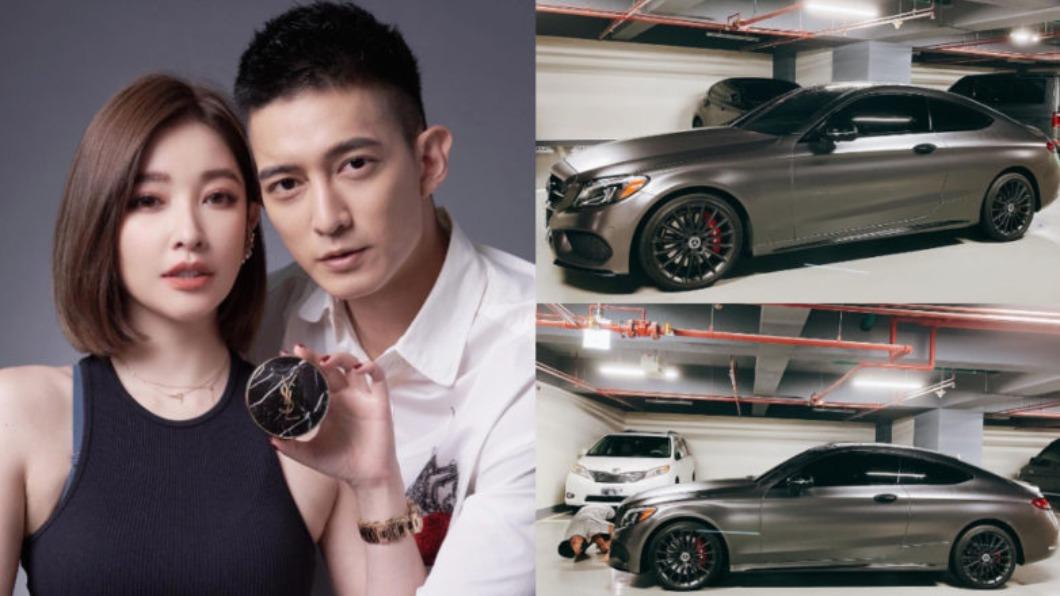 許維恩幫王家梁的愛車M-Benz C-Class Coupe全車包膜。(圖/翻攝自許維恩FB)