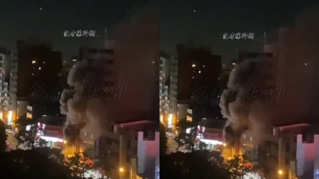 該場大火造成2位民眾OCHA。(圖/翻攝自記者爆料網)