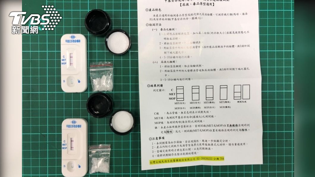 警方查扣安非他命毒品。(圖/TVBS)