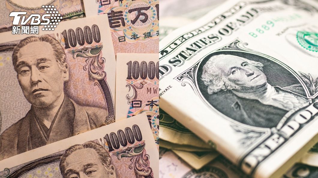 日圓兌美元則再創自1998年10月以來新低。 (示意圖/shutterstock達志影像)