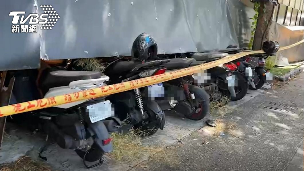 大約波及20左右的台機車。(圖/TVBS)