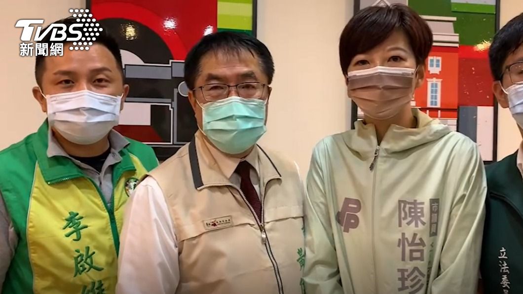 黃偉哲呼籲市民保持社交距離。（圖／TVBS）