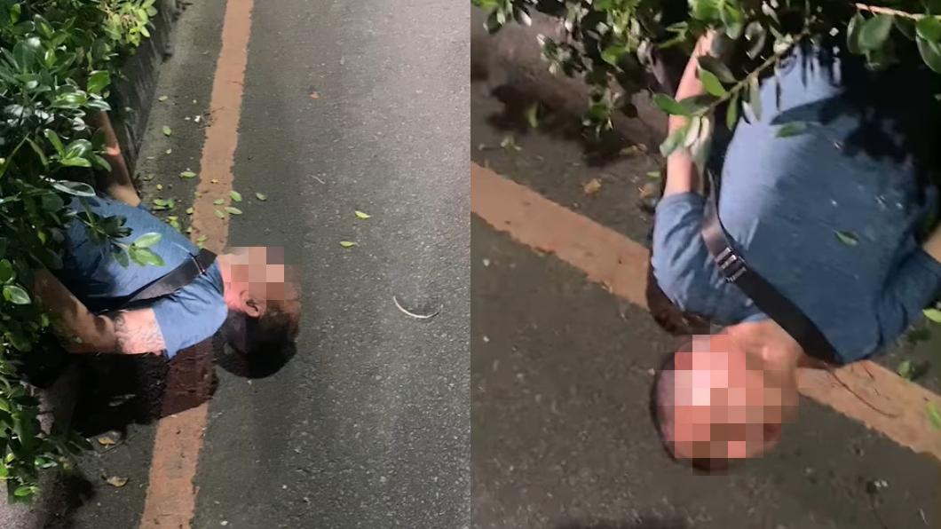 熱心民眾上前關心並報警。(圖/翻攝自爆廢公社)
