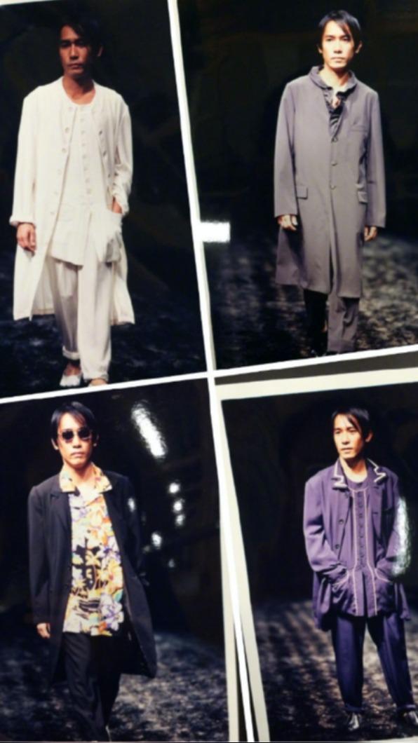 梁朝偉1999年獲邀為山本耀司的秋冬男裝走秀。(圖/翻攝自微博)
