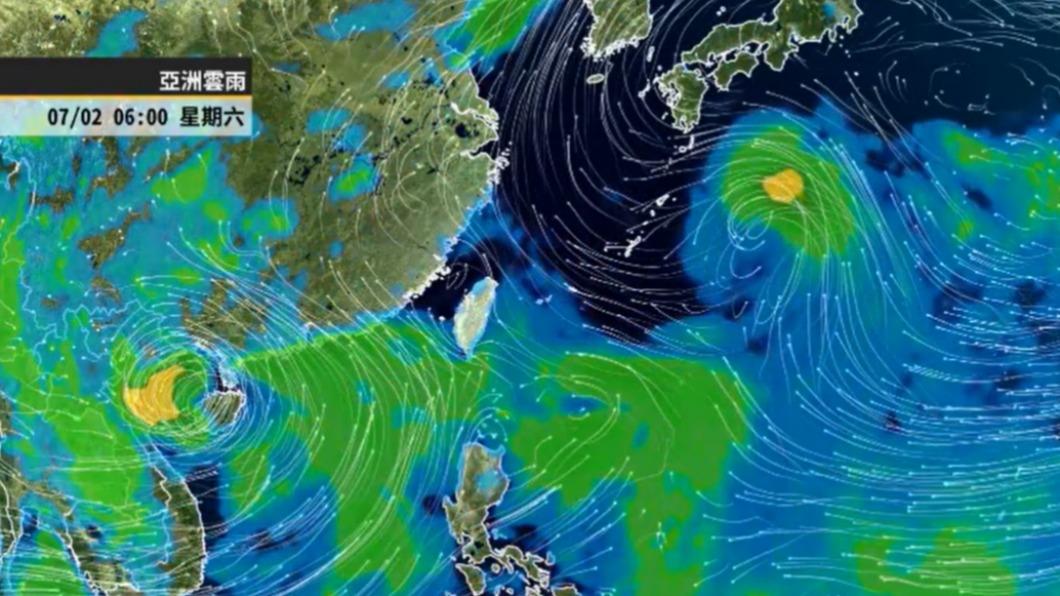 本週應留意後半段天氣。（圖／翻攝自「天氣風險 WeatherRisk」臉書粉專）