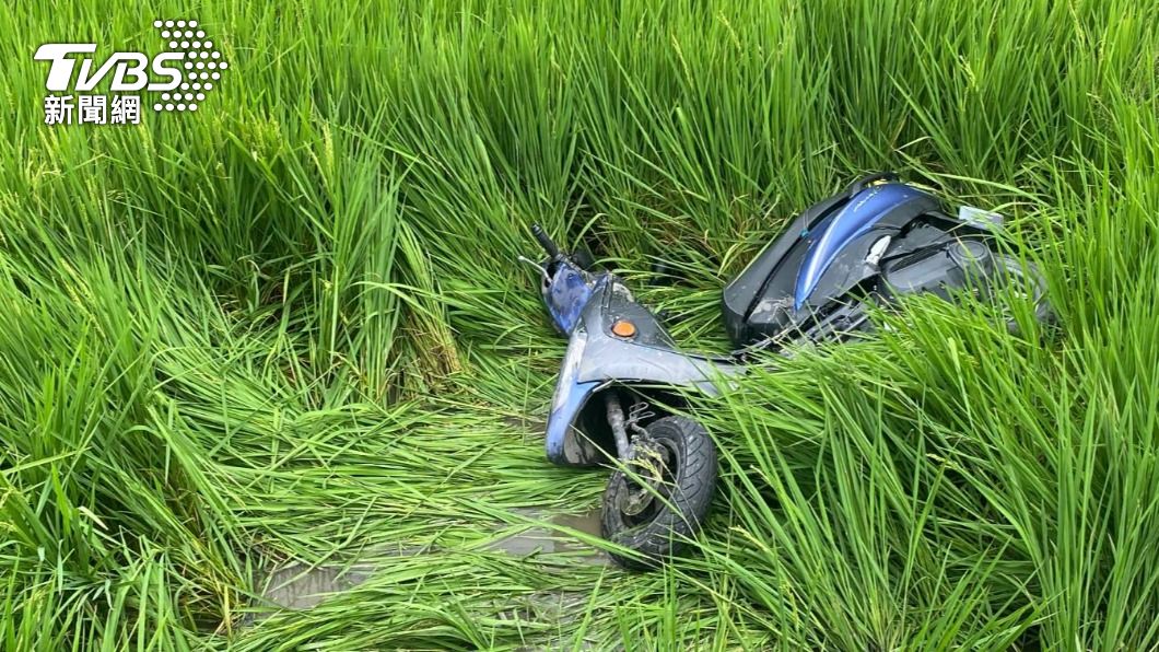 李男的機車。(圖/TVBS)
