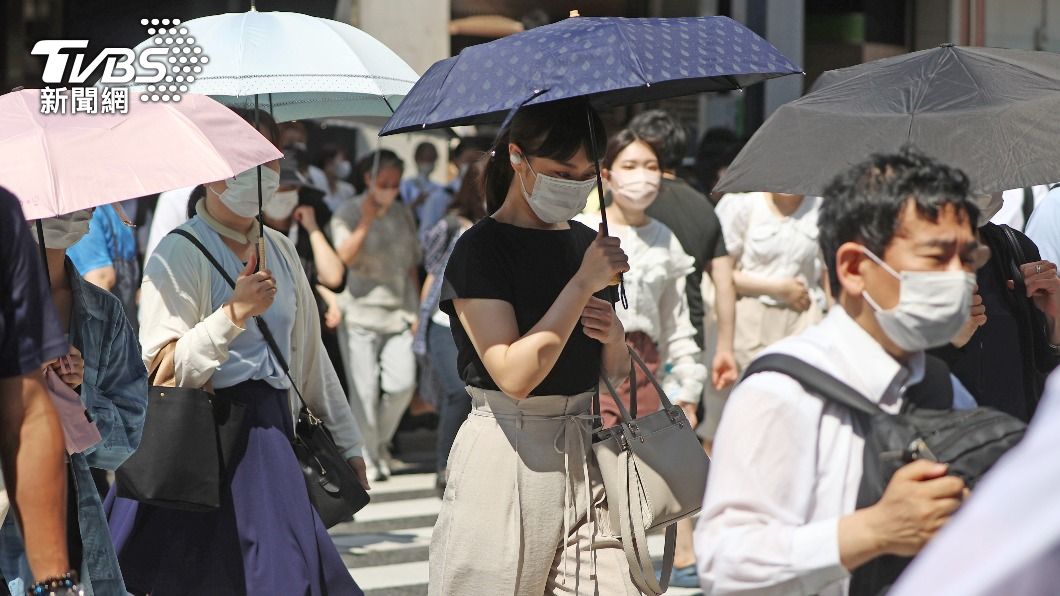 東京高溫創1875年來新高，用電吃緊情況加劇。（圖／達志影像美聯社）