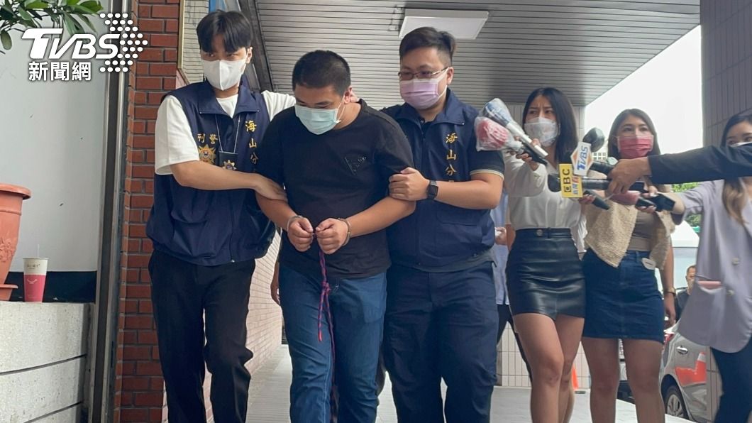 警方逮捕開槍傷人的潘姓犯嫌。(圖/TVBS)