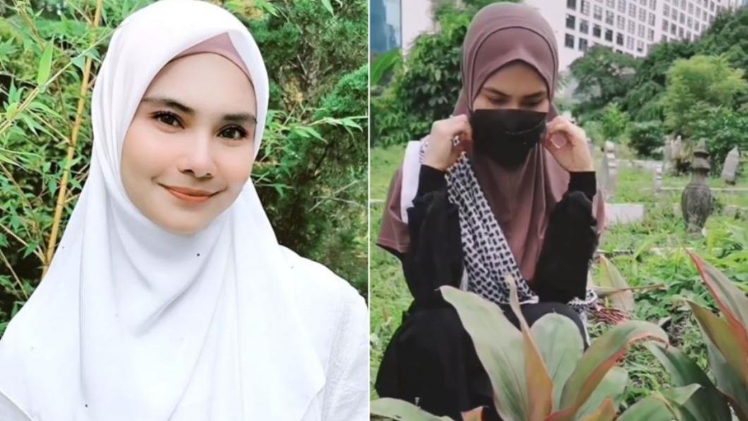 女星也親自到現場送孩子最後一程。(圖/翻攝自Rafidah Ibrahim IG)