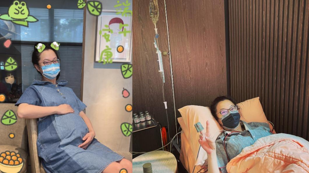 趙小僑求子之路艱辛,懷孕打了168瓶免疫球蛋白。(圖/翻攝自趙小僑臉書)