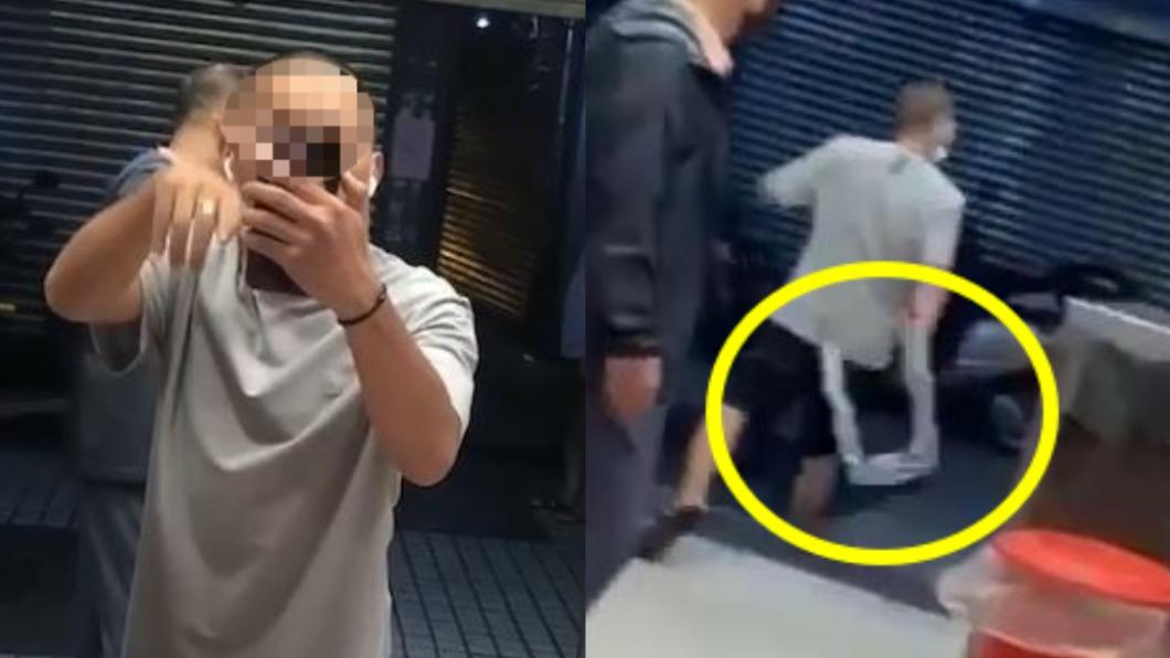 不斷咆哮,在警方到場前逃離現場。(圖/陳潔兒提供)