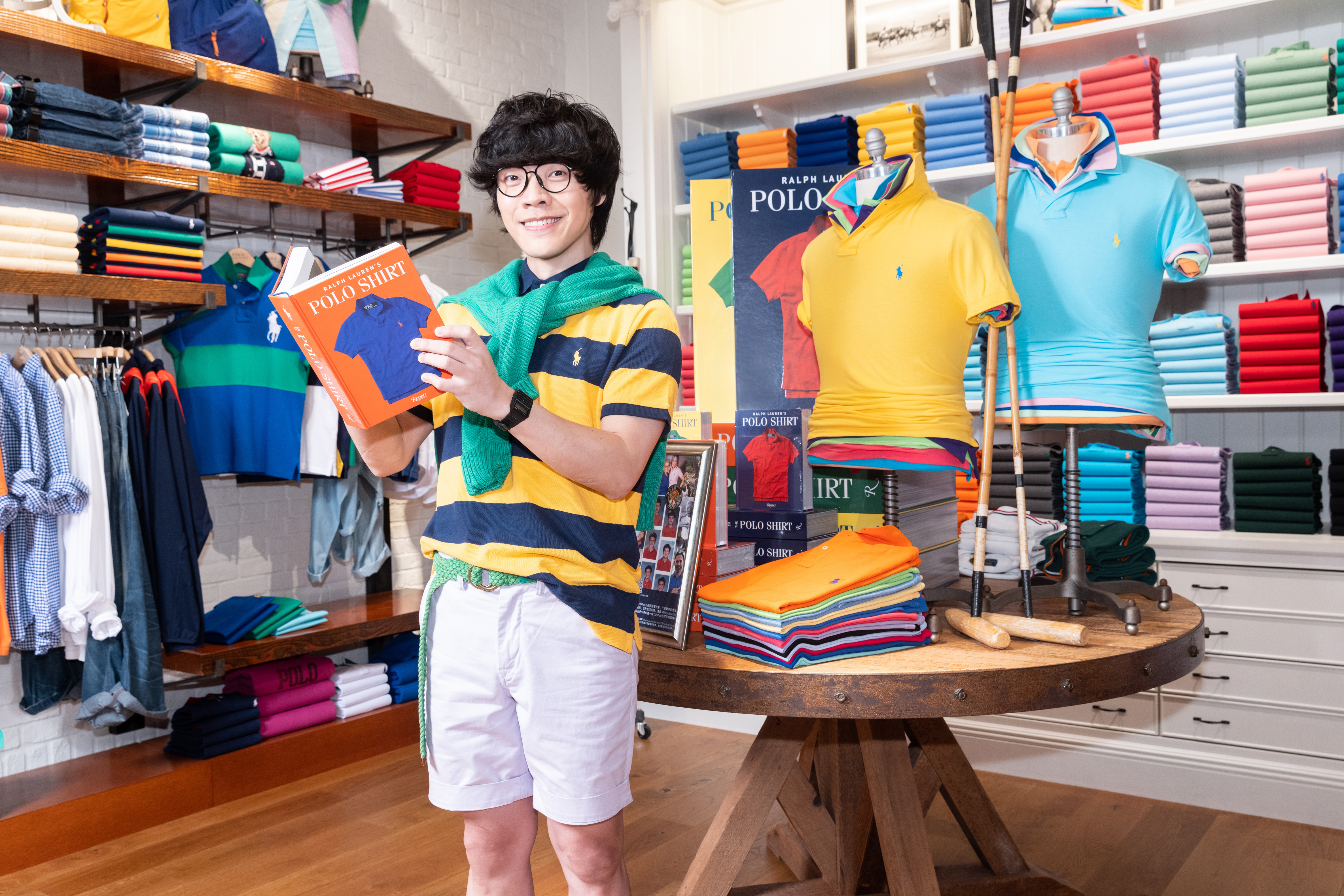 盧廣仲現身記者會。(圖/POLO RALPH LAUREN提供)