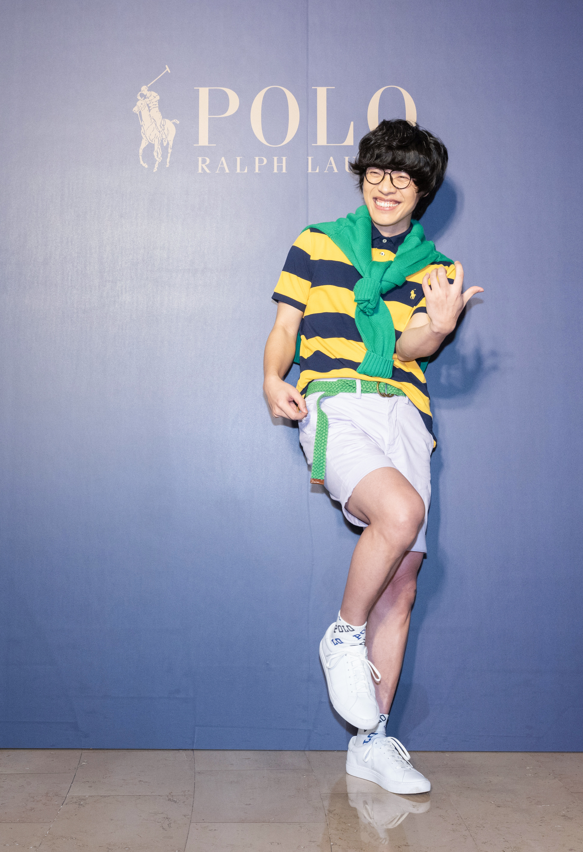 盧廣仲緊張到聲音沙啞。(圖/POLO RALPH LAUREN提供)