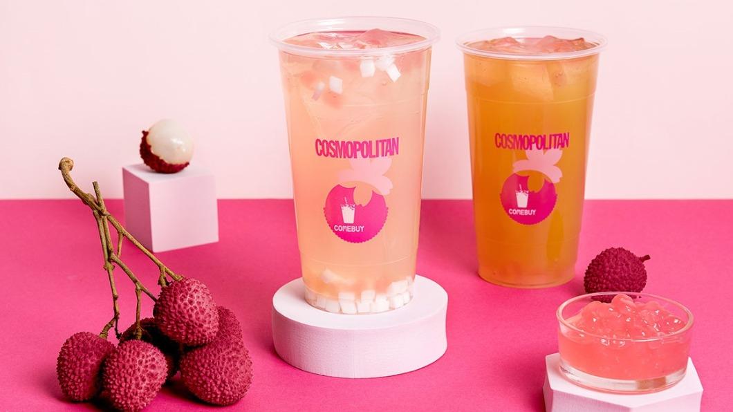 COMEBUY推出20週年荔枝系列飲品「(圖/COMEBUY提供)