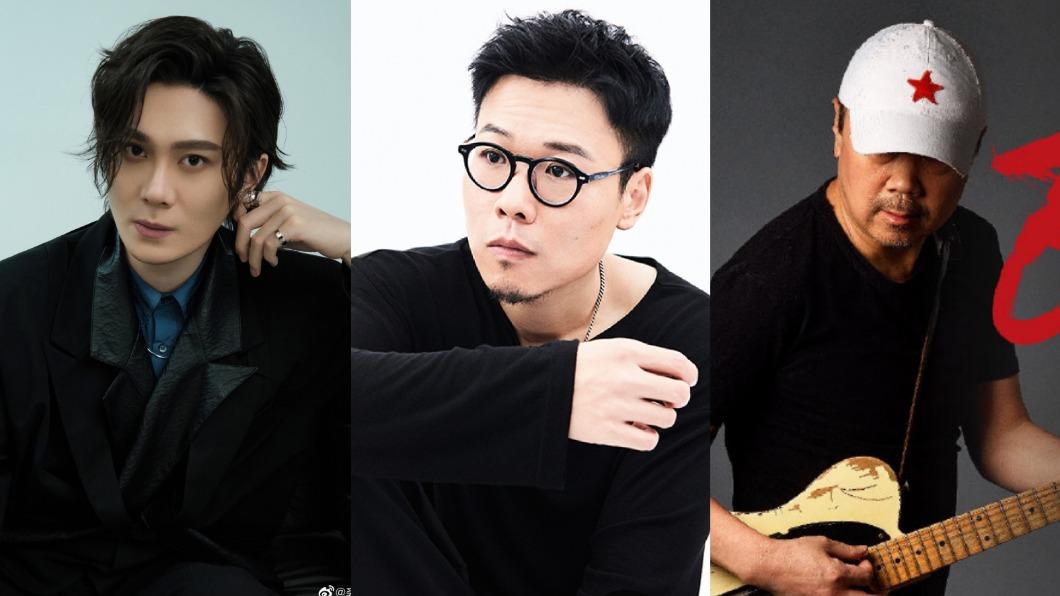 金曲男歌手入圍者裘德(左起)、許鈞和崔健。(圖/翻攝自裘德微博、許鈞微博、崔健微博)