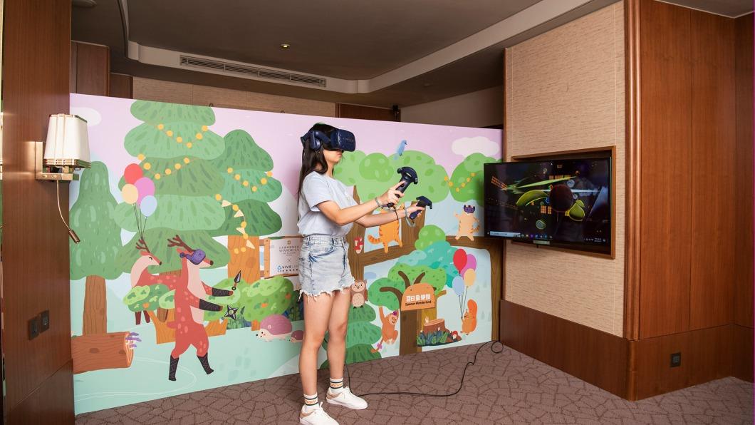 結合宏達電(HTC) 的「虛擬實境」。(圖/飯店提供)