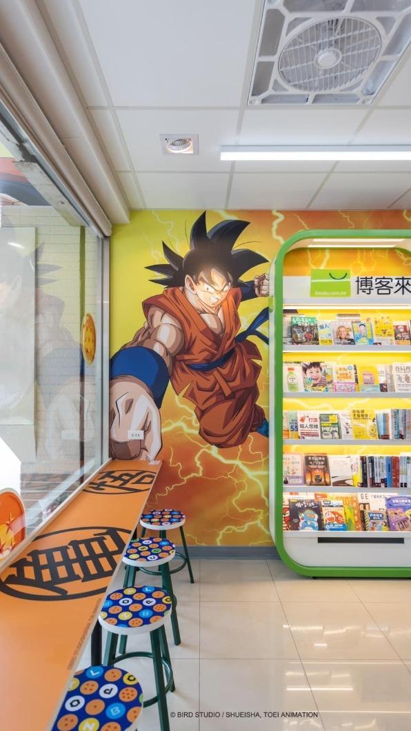 七龍珠主題店店內裝潢-2。（圖／7-ELEVEN提供）