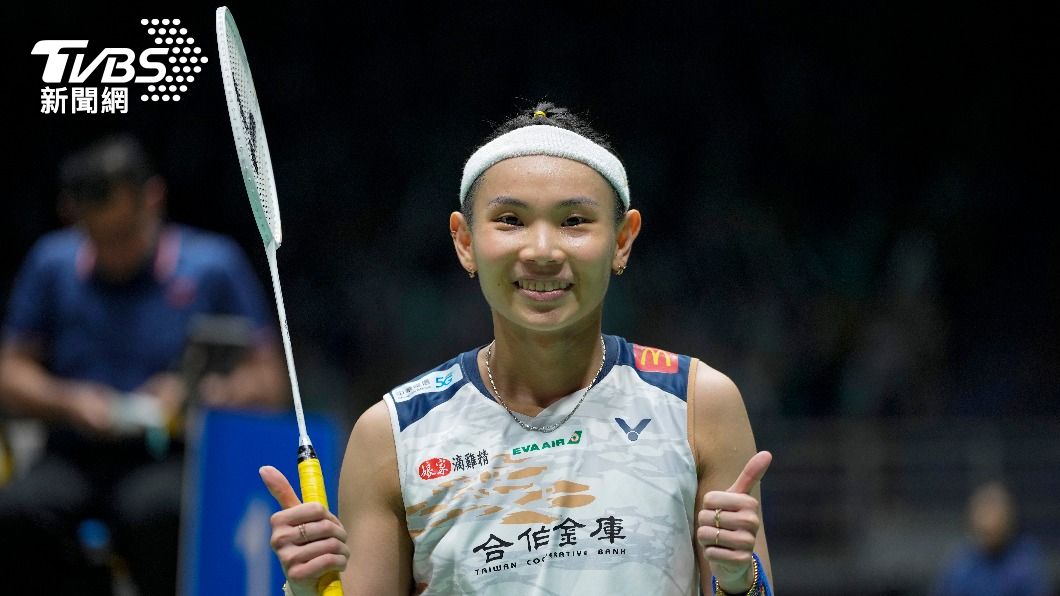 小戴昨逆轉勝擊敗辛度。(圖/達志影像美聯社)