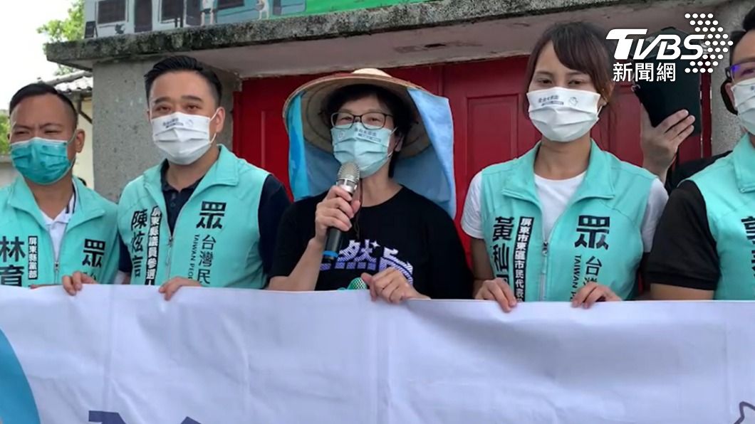 民眾黨蔡壁如南下屏東。（圖／TVBS）